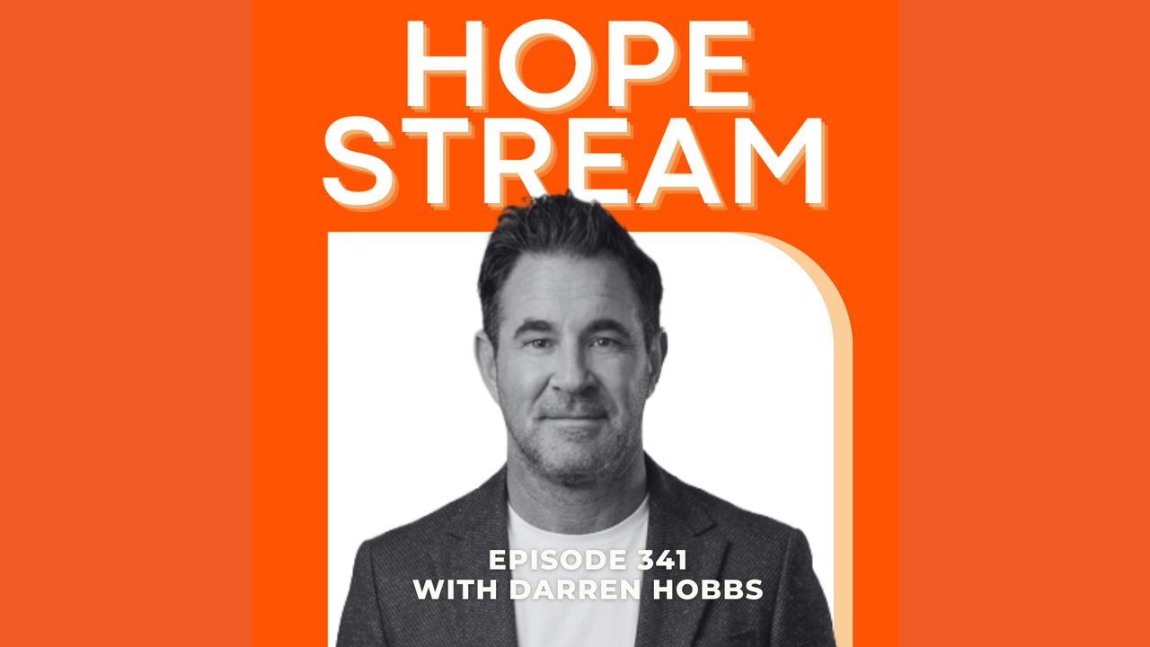 Official orange Hopestream Episode 341 artwork featuring Darren Hobbs